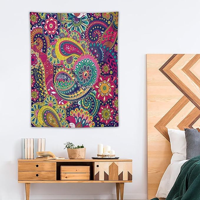 ICMOLYYENLO Tropical Green Plant Tapestry, Green Palm Leaves Natural Landscape Print Wall Tapestry for Bedroom Living Room Dormitory 30x40 Inch