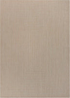 Adiva Rugs Outdoor Indoor Area Rug, Weather Resistant, Easy to Clean, Stain Resistant Floor Mat for Dining Room, Backyard, Deck, Patio (Natural Beige, 2' x 3')