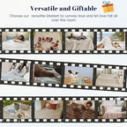 PHF Cooling Waffle Blanket King Size, Lightweight 60% Rayon Derived from Bamboo & 40% Cotton Breathable Blanket for Hot Sleepers, Soft and Luxury for Bed Couch and Sofa, 104"x90", Linen