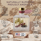 LOVSPA Reed Diffuser Set, Holiday Red Currant & Woods Scented Oil Diffuser with Sticks, Home Fragrance Accessories for Bathroom Shelf Decor, Aroma Diffusers for Home or Office Desk, USA Made