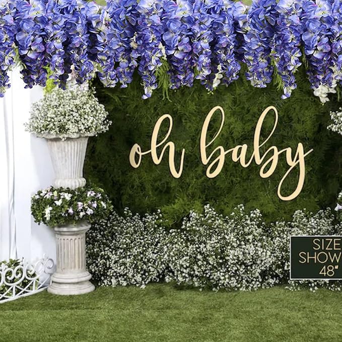 4PCS Blue Artificial Wisteria Hanging Flowers 40'' Tall Lush Fake Wisteria Flowers for Floor Vases Silk Flowers for Wedding Arch Ceremony Window Box Home Garden Backdrop Decoration (Blue)