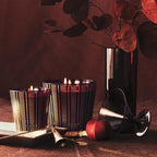 NEST New York Scented 3-Wick Candle, Autumn Plum - 21.2 oz - Up to 100-Hour Burn Time - Reusable Glass Vessel