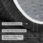 6x9 Ft Large Shag Rugs for Living Room Decor, Ultra Soft Fluffy Furry Area Rugs for Bedroom Indoor Floor, Aesthetic Carpet for Kids Home (Grey)