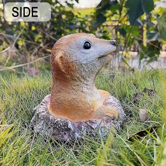 Meerkat Statue - Charming Meerkat Garden Animal Statue: Lifelike Decor Accent for Your Yard or Patio - Add Personality to Your Outdoor Space