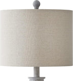 BOBOMOMO 24.5" Farmhouse Rustic Retro 24.5'' Table Lamp Set of 2 for Bedroom Living Room Traditional Nightstand End Table Lamps