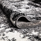 Keen Home Design Area Runner Rugs - 2x8 Non-Shedding, Abstract Runner for Kitchen, Living Room, Bedroom, Dining Room, Entryway - Size: 2'8" x 7'7", Abstract Black