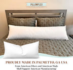 Pillowflex Synthetic Down Pillow Insert - 14x24 Down Alternative Pillow, Ultra Soft, Large Rectangle, Lumbar, Travel, Neck, Sleeping Pillow - 1 Decorative Pillow Form