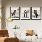 Vittanly 18x24 Picture Frames Set of 9, Shatter Resistant Plexiglass, Display 16x20 Pictures with Mat or 18x24 without Mat, Photo Frames for Wall or Tabletop, PVC Frame, Black