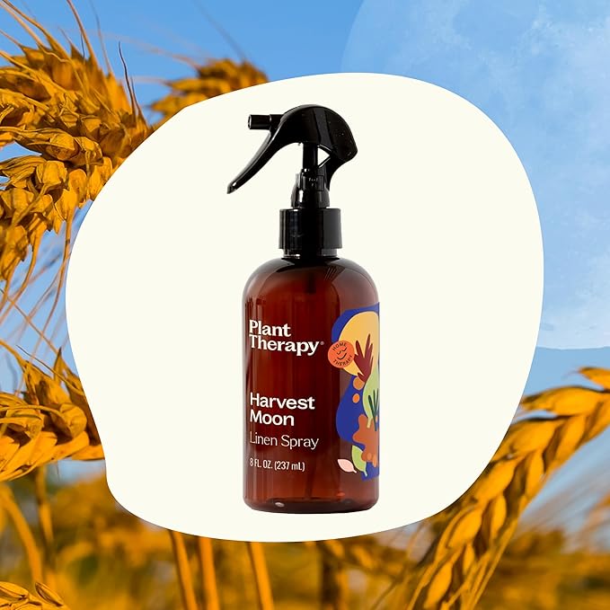 Plant Therapy Harvest Moon Fall Linen Spray 8 oz All Natural Pillow and Linen Spray, Powered by Essential Oils, Aromatherapy