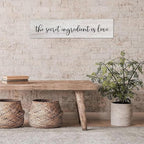 Generic Funny Wood Sign The Secret Ingredient is Love Rustic Wooden Hanging Sign Home Farmhouse Kitchen Wall Decoration 16 x 4 Inch