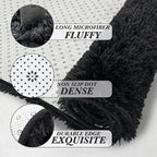 Area Rugs 9x12 Living Room: Black Shag Rug 9x12 Area Rugs - Large Plush Fluffy Carpet for Living Room