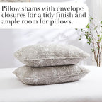 Southshore Fine Living, Inc. Ashanti Collection Oversized Queen Quilt Bedding Set, Prewash Fabric, Soft Coverlet 3-Piece with Two Matching Pillow Shams (98 in Wide x 98 in Long), Full/Queen, Bone