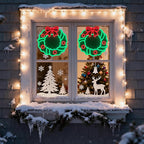 Christmas Cartoon wreath Neon Sign,USB Powered Neon Light Sign LED Signs for Wall Light Up Signs for Home Party,Bedroom,Dining Room,Living Room,Fireplace (And Christmas Mystery Blind Bag)