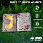 Outdoor Solar Angel Garden Stakes Lights, Waterproof Memorial Grave Decorations Gifts for Cemetery Outdoors Lawn Yard Home Patio Decor