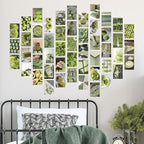 Y2K BOO Matcha Green Wall Collage Kit - 50 Aesthetic Posters for Room Decor, Perfect for Dorms and Bedrooms, Trendy Green Wall Art for Teen Girls and Modern Spaces