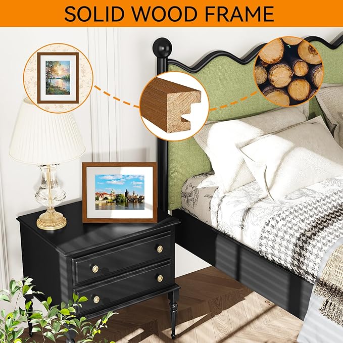 IBUYKE 8x10 Picture Frame,Solid Oak Wood 8x10 Photo Frame with Mat to 5x7,10x8 Picture Frames With Tempered Glass,Tabletop or Wall Mount Display,Home Decor,Walnut Oak 8 x 10 Frame,UWPF0810H