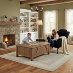 Cozy Lazy Chair and Ottoman, Large Contemporary Accent Lounge Chair Set, Leisure Upholstered Reading Armchair for Bedroom, Living Room, Dorm Rooms, Office