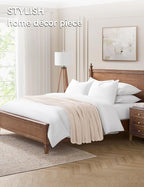 YnM Chunky Cotton Knit Throw Blanket, Cable Knit Throws for Bed Couch Sofa, Comfy & Relaxing, Decorative Piece for Farmhouse Modern Boho Rustic Scandinavian Chic Vibe, Cream White 50x60 Inches