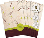 Simplicity Scents Apple Cinnamon Scented Sachets Pack of 6, Fall & Winter - Long-Lasting Scented Bags, Home Fragrance, Air Freshener & Deodorizer for Closet, Room, Drawer, or Cars, Made in USA