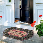 CHICHIC Entrance Door Mat Large 24 x 36 Inch Entry Way Doormat Front Door Rugs Outdoors Heavy Duty Welcome Mat Non Slip Rubber Back Low Profile for Garage, Patio, High Traffic Area, Small Flower