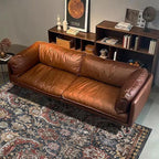 RUGSURE Washable Area Rugs - Perfect for Living Room, Bedroom, Kids Room, Nursery - Stain & Water Resistant Non-Slip, Pet & Child Friendly, Vintage Tribal Area Rugs (Rust, 4' x 6')