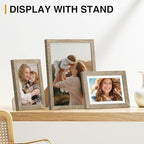 Vittanly 15 Pack Picture Frames Collage Wall Decor, Multi Sizes Including 3pcs 8x10, 6pcs 5x7 and 6pcs 4x6 Photo Frames, Gallery Frame Set for Wall or Tabletop Display, Light Wood