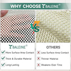 BALEINE Non Slip Rug Pad Rug Gripper for Hardwood Floors, Extra Thick Non Slip Mat Under Carpet (8'x10')