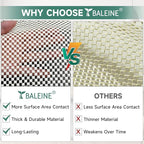 BALEINE Non Slip Rug Pad Rug Gripper for Hardwood Floors, Extra Thick Non Slip Mat Under Carpet (4'x6')