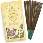 Incense Sticks, Jasmine Incense, Pack of 100 Stick, Hand Rolled Aromatic Masala Made with Natural Ingredients, 45-60 Minute Burn Time, Best for Home Fragrance, Meditation, Yoga, Spiritual Healing
