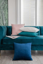 12x20 Throw Pillow Cases Teal: 2 Pack Cozy Soft Polyester Rectangular Decorative Pillow Covers for Farmhouse Home Decor