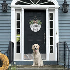 Asoulin Welcome Wreath 'We Hope You Like Dogs' Spring Decor Farmhouse Door Sign for Front Door Decor - Welcome Wreath Hanging Sign for Dogs Lovers Housewarming Gift