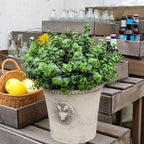 Artificial Fall Eucalyptus Plant – 8PCS Outdoor Fake Greenery, UV Resistant Fake Plants for Porch, Patio, Thanksgiving or Autumn Home Decor - Green Leaves