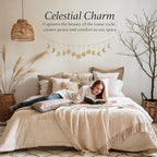 BASE ROOTS Moon Phase, Gold Wall Decor for Bedroom & Living Room, Bohemian Wall Decor, Handmade Hammered Metal 36" 13 Phases Moon, Celestial Wall Art, Gift for Women & Kids