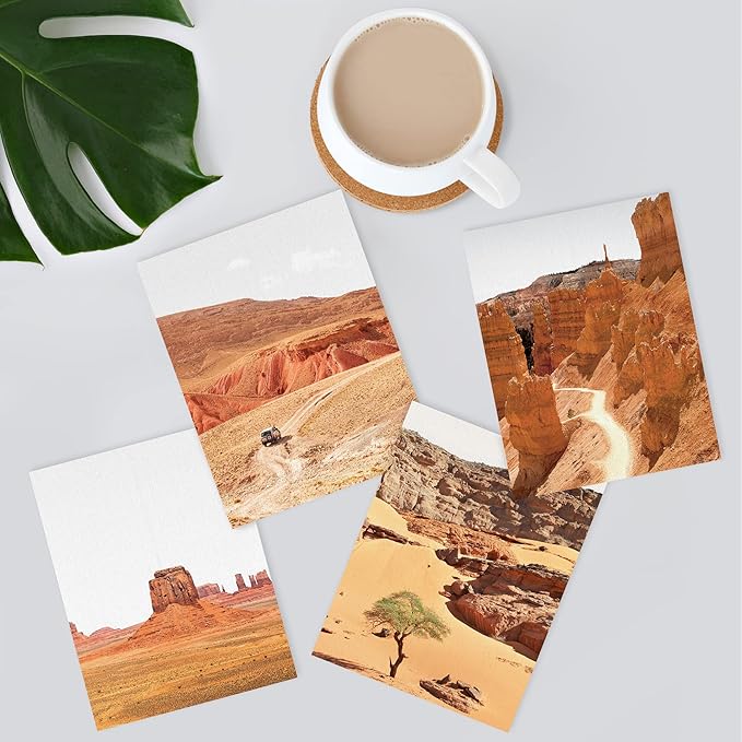 SIGNWIN Poster Bathroom Decor 11"x14"x 4, Wall Art Room Decor Multicolor for Living Room, Bedroom, Office Arizona Texas Mountain Valley Landscape Nature Wilderness Wall Art Decorative Southwest