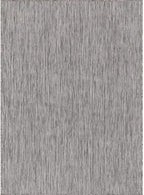 CAMILSON Outdoor Rug 5x7 Modern Area Rugs for Indoor and Outdoor Patios and Porches - Waterproof, Washable, Non-Shedding, Easy-to-Clean Outside Carpet (5 x 7, Solid - Silver Gray)