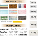 Personalized Wood Board Hanging Door Sign, Custom Welcome Sign Add Your Design, Customized Wall Plaque for Porch, Wall, House, Garden, Yard, Home, Farmhouse, Decor Hanging 11.8x7.8 inch