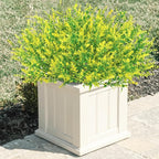 Krissing 80 Bundles Outdoor Lavender Flowers UV Resistant Artificial Flowers for Outdoor Fake Lavender Plastic Purple Plants for Outside Garden Patio Planters Window Box Porch Summer Decor (Yellow)