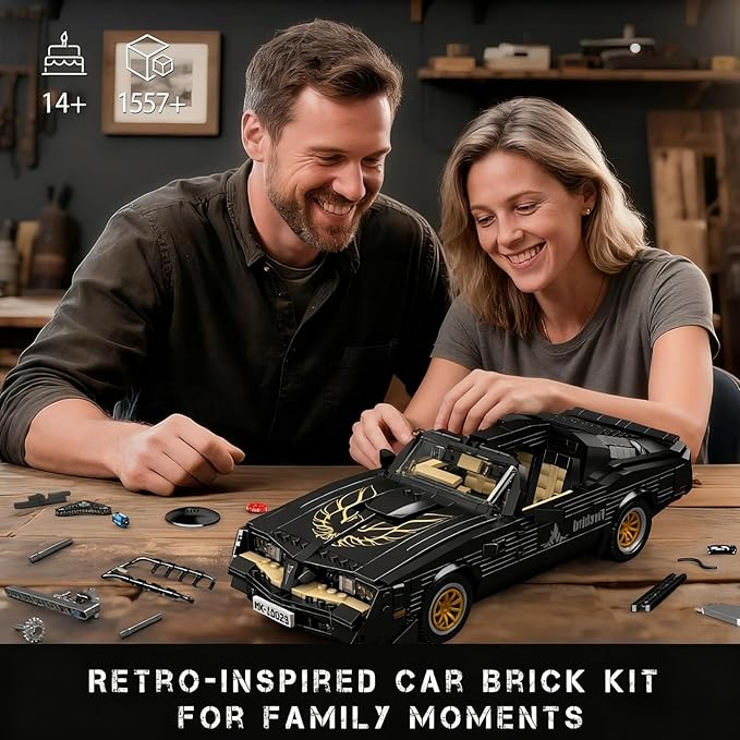 Mould King Classic Supercar Building Set, MOC Sport Car Building Blocks Set, Home Decoration Model Car Kit, Collectible Construction Toys Gift for Teen Adults(1557 PCS)