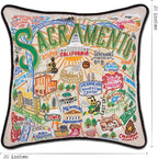 Catstudio Sacramento Embroidered Decorative Throw Pillow