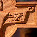 BGCOPPER Jesus Crucifix Wall Cross Handmade Wooden Cross for Wall Decor for Home Room Christmas Gift - 14 Inch