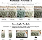 NEWCOSPLAY Faux Fur Throw Blanket Sage Green Bubble Blanket Thick Warm Soft for Couch Sofa Bed 550GSM (Sage Green, Throw(50"x60"))