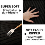 HAOMAIJIA Non-Slip Couch Armrest Covers for Sofa,Fuzzy Couch Arm Covers Set of 2,Washable Thick Soft Recliner Chair Arm Cover Protectors (Black, 23" x 23" 2 Pack)