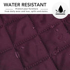 Easy-Going Sofa Slipcover L Shape Sofa Cover Sectional Couch Cover Chaise Lounge Slip Cover Reversible Sofa Cover Furniture Protector Cover for Pets Kids Children Dog Cat (X-Large,Wine/Wine)