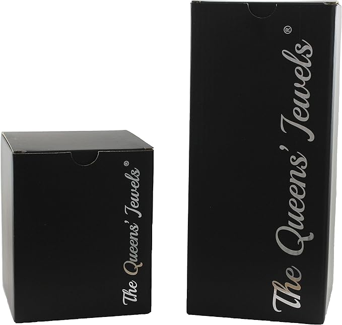 THE QUEENS' JEWELS Multi Stone Heart Jewled 4x4 Candleholder Vase - Unique Gift for Women, Birthday, Cute, Fun, Not Painted, Decorated, Bling, Bedazzled, Rhinestone