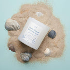 Literie NJ Inspired Scented Candle: I Have a House Down The Shore - Sunscreen & Saltwater Scented, 9oz, 50 Hour Burn, Vegan Soy & Coconut Blend Candle for Home Decor, Gift for Women & Men