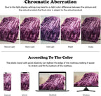 NEWCOSPLAY Faux Fur Twin Blanket Tie-dye Violet Purple Luxury Fluffy Thick Warm Bubble Blanket for Couch Sofa Bed 700GSM (Tie-dye Violet Purple, Twin(60"x80"))