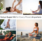 Satya Super Hit Incense Sticks, Satya Bng (Bangalore) Insenses 15gmx12 Pack with Raajsee Incense Holder Bundle, Satya Nagchampa Natural Incense