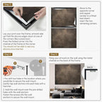 SIGNWIN 46"x60" Extra Large Framed Wall Art Neutral Cloudy Abstract Illustration, Soft Atmospheric Design for Home Living Room Bedroom Decor (Frame Assembly Required)