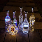 Solar Cork Lights Outdoor - Waterproof Fairy Lights for Wedding Party, Garden, Patio & Pathway Decor - Suitable for Most Wine Bottle Mouths - Cool White (8 Pack)