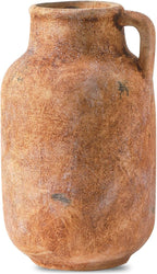 Ceramic Flower Vase Home Decor - 9.7 Inch Large Table Flowers Vases Living Room Bedroom Plant Decorations Farmhouse Vintage for Kitchen Shelf Office Coffee Dining Desk House Women (Rust, 9.7")